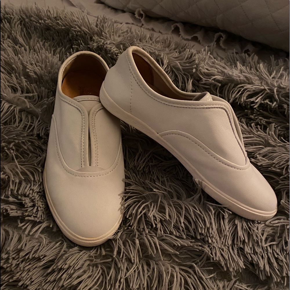 Frye slip on leather sneaker